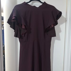 Burgundy dress